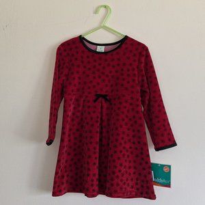 NWT Vintage 90s Velour Dress